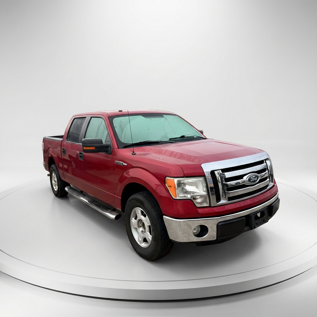 White turntable with gray gradient background